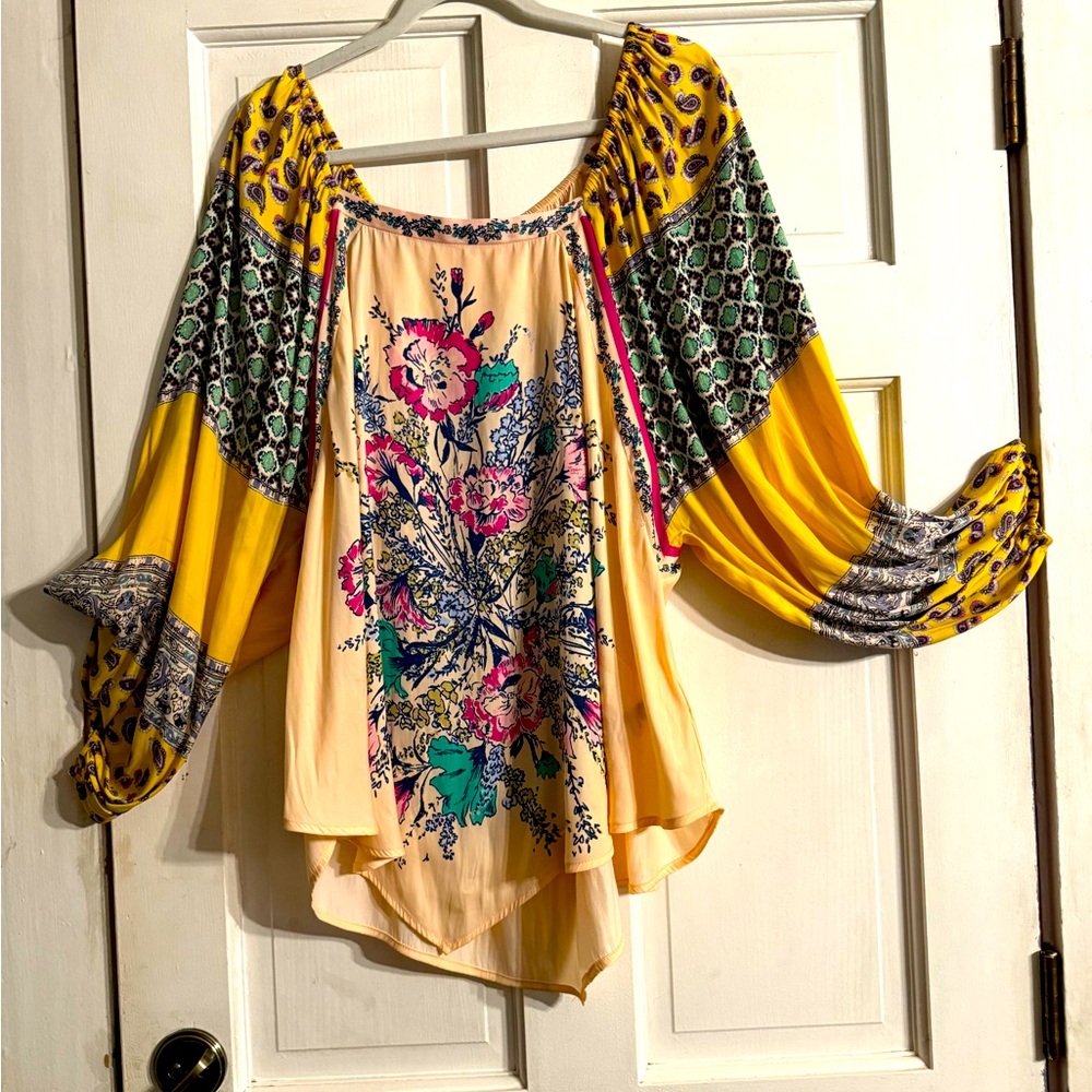 Free People gypsy off the shoulder blouse